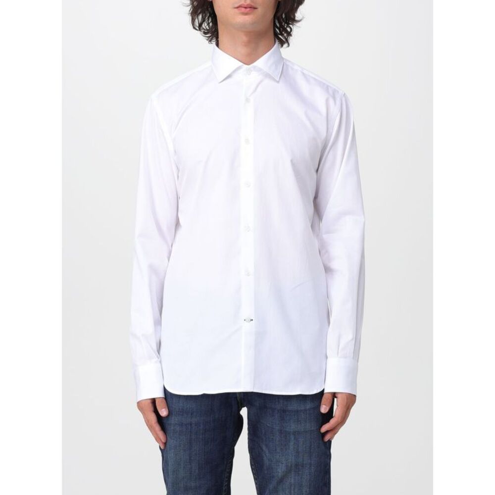 Brooksfield Men Classic Cotton Poplin Brooksfield Shirt With French Collar